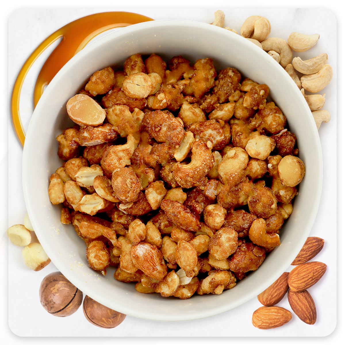 Premium Caramel Coated Nuts Mix