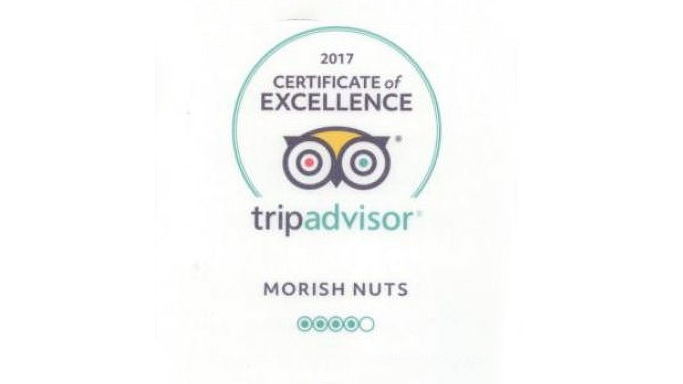 Tripadvisor Certificate of Excellence 2017