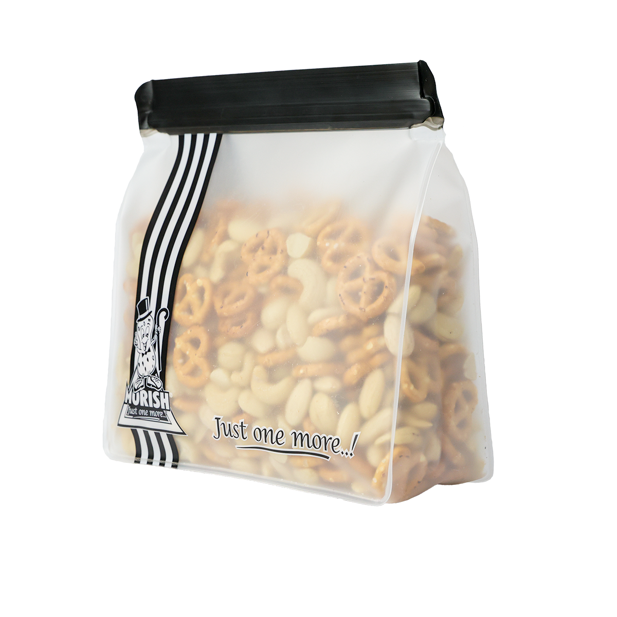 Eco Friendly Silicone Reusable Ziplock Pouch - Set of 3