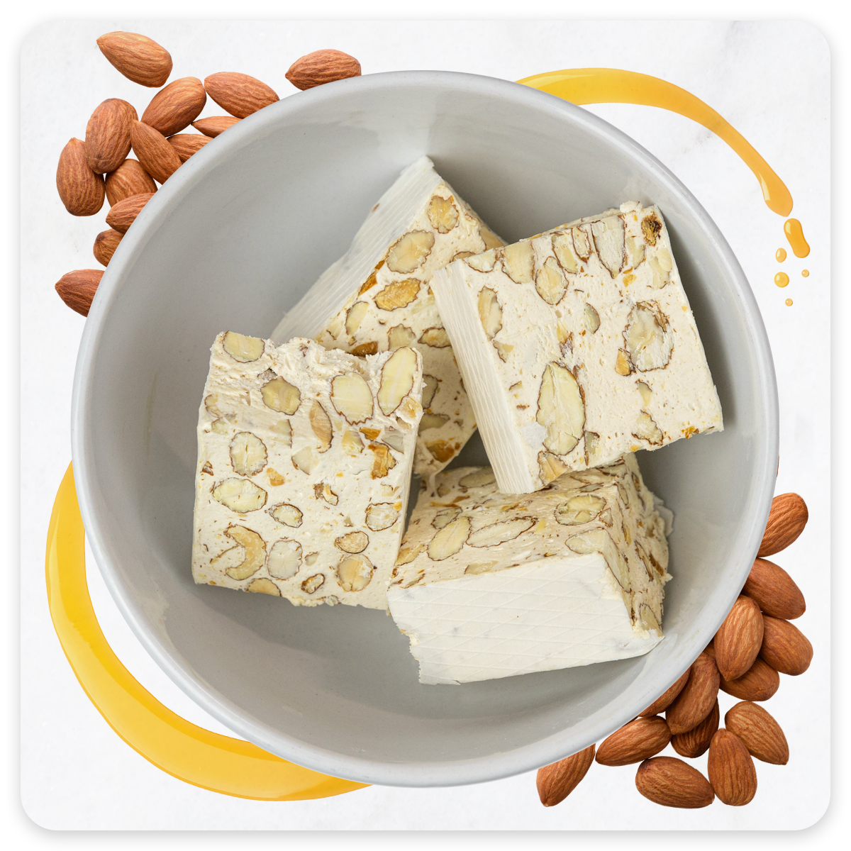 165g Nougat Bar Almond & Honey